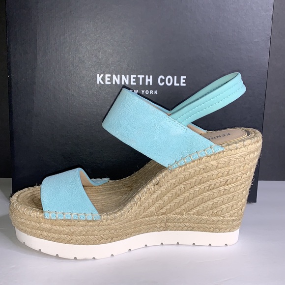 Kenneth Cole Womens Oliva Simple EVA Suede Wedge Sandals - Picture 4 of 10